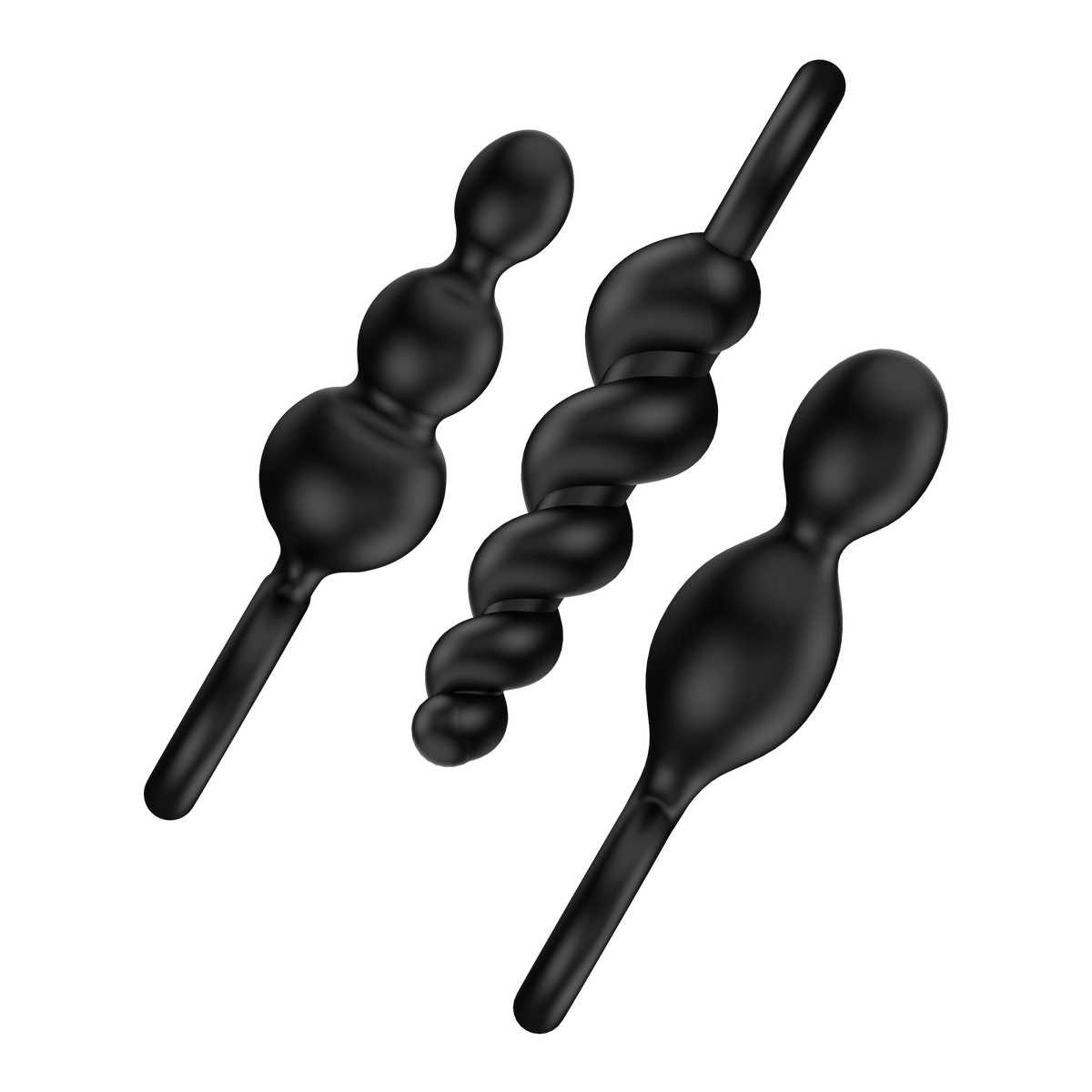 Набір анальних пробок Satisfyer Plugs black (set of 3)