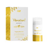 Жидкий вибратор Intt Vibration Honey (15 мл), густой гель, очень вкусный, действует до 30 мин