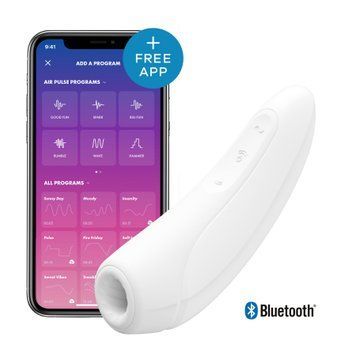 Вакуумный стимулятор клитора Satisfyer Curvy 1+ White