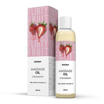 Массажное масло Satisfyer Massage Oil Strawberry 250 мл