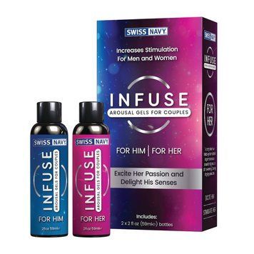 Збуджувальні гелі для пар Swiss Navy Infuse Arousal Gels for Couples 2&times;59 мл