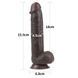 Фаллоимитатор LoveToy Sliding-Skin Dual Layer Dong 9" Black
