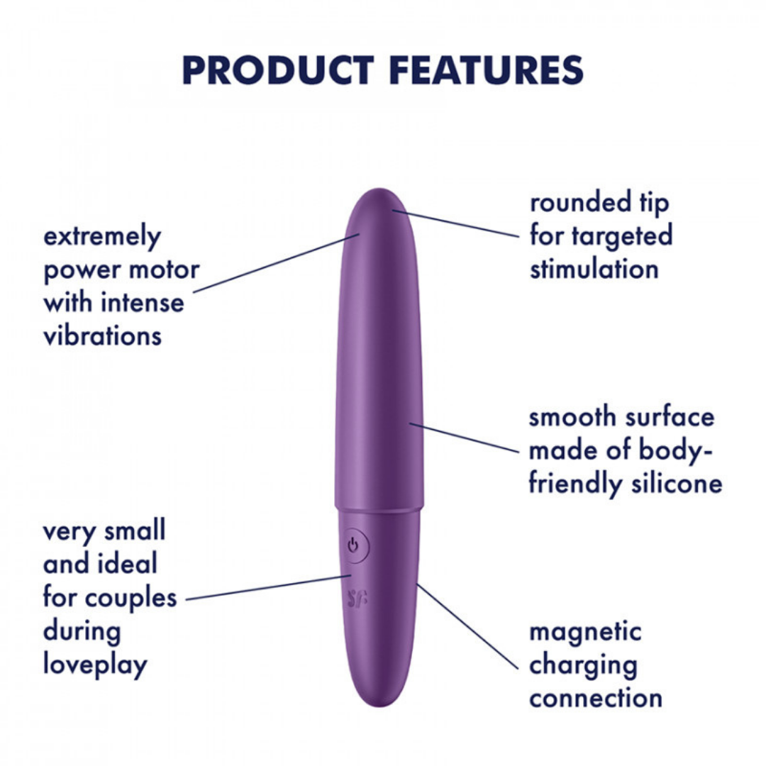 Віброкуля Ultra Power Bullet 6 Satisfyer, фіолетова