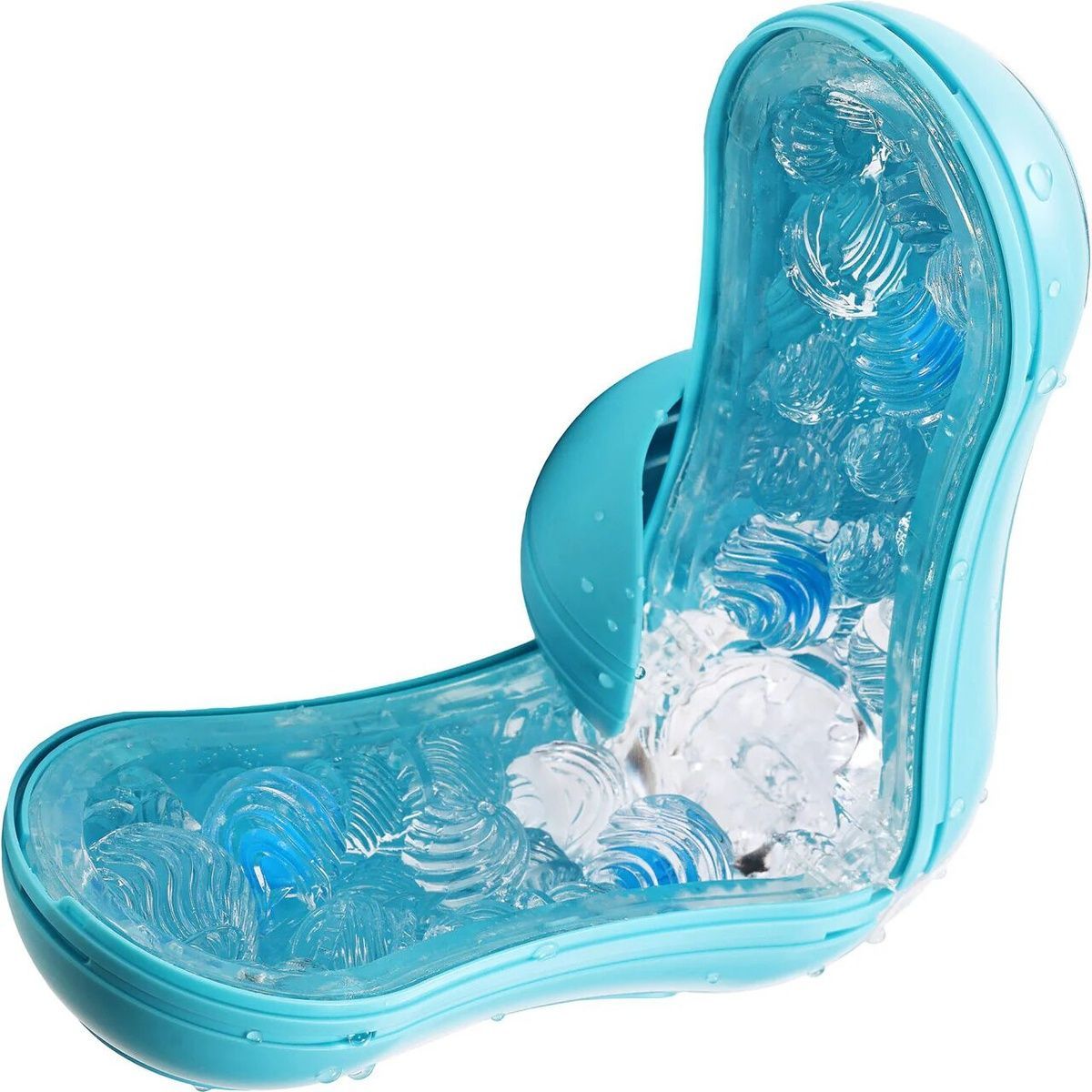 Мастурбатор Tenga Flip Orb &mdash; Ocean Blue, с изменяемым сжатием, со стимулирующими шариками внутри