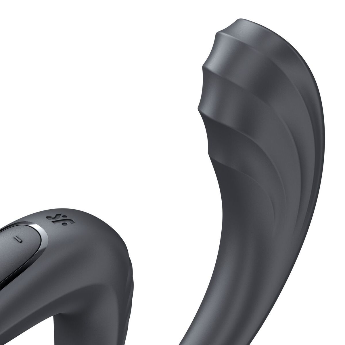 Вагинально-клиторальный вибратор Satisfyer G for Goddess 3 Dark Grey для двойной стимуляции, гибкий