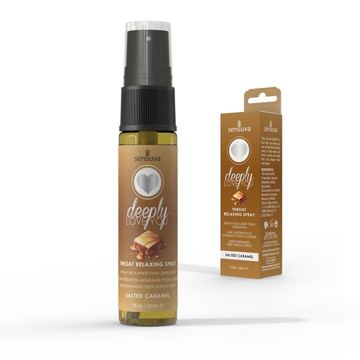 Спрей для глубокого минета Sensuva Deeply Love You Salted Caramel (29 мл)