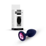 Анальна пробка Jewellery Silicone Black Plug M Pink