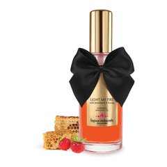 Согревающее массажное масло Light my fire, земляника и мёд, Bijoux Cosmetiques