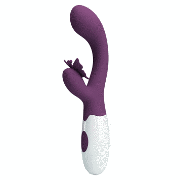Вібратор-кролик Pretty Love Butterfly Kiss Vibrator Dark Purple