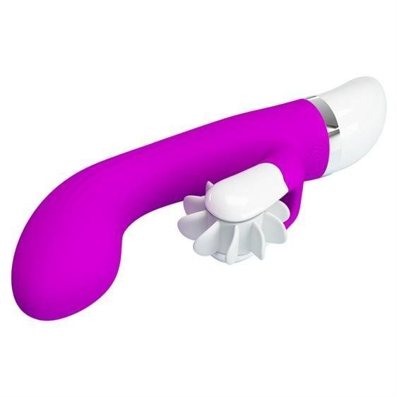 Вібратор-кролик з імітацією кунілінгусу Pretty Love Sheila Rolling Vibrator Purple