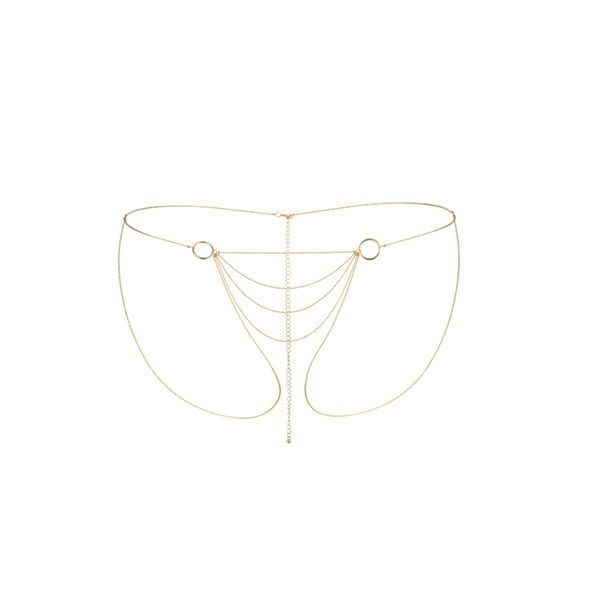 Цепочка-трусики Bijoux Indiscrets Magnifique Bikini Chain – Gold, украшение для тела