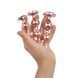 Набор анальных игрушек Rosy Gold - Metal Butt Plug Set 3 Pieces