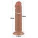Фалоімітатор Sliding-Skin Dual Layer Dong 8" Brown