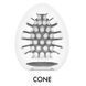Мастурбатор-яйцо Tenga Egg Cone, плотный TPE, пробник лубриканта 5 мл