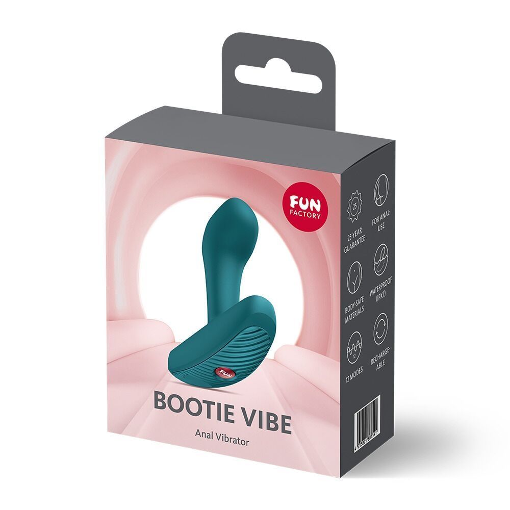 Анальная пробка Fun Factory Bootie Vibe Bottle Green