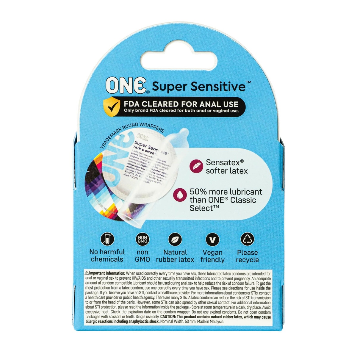 Презервативи ONE Super Sensitive 3 шт