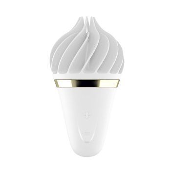 Мороженка-спиннатор Satisfyer Lay-On - Sweet Treat White/Gold