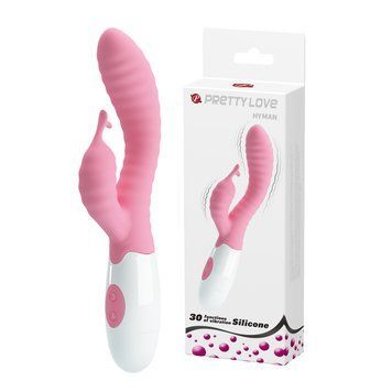 Вібратор-кролик Pretty Love Hyman Vibrator Pink