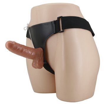 Страпон Ultra Vibrating Realdeal Penis Strap On 6.2"