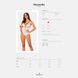 Еротичне напівпрозоре боді Obsessive Heavenlly crotchless teddy, з доступом, XS/S