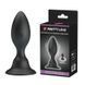 Анальна пробка з вібрацією Pretty Love Push Over To Trigger Vibration Black - 3,4 см