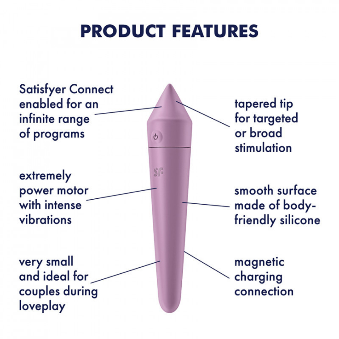 Смарт-минивибратор Satisfyer Ultra Power Bullet 8 Lilac