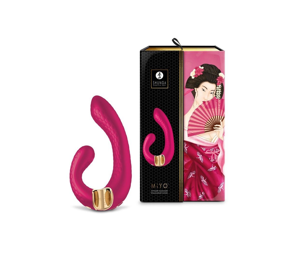 Вибратор-кролик Shunga Miyo Raspberry
