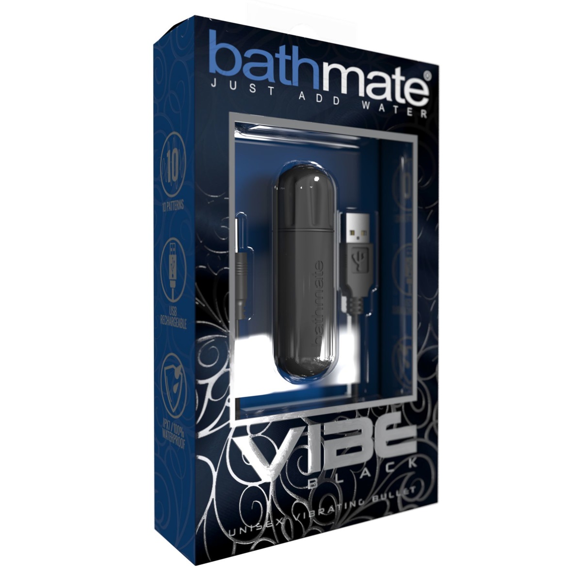 Вібропуля Bathmate Vibe Bullet Black, глибока потужна вібрація