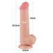 Фалоімітатор Sliding-Skin Dual Layer Dong 8" Flesh