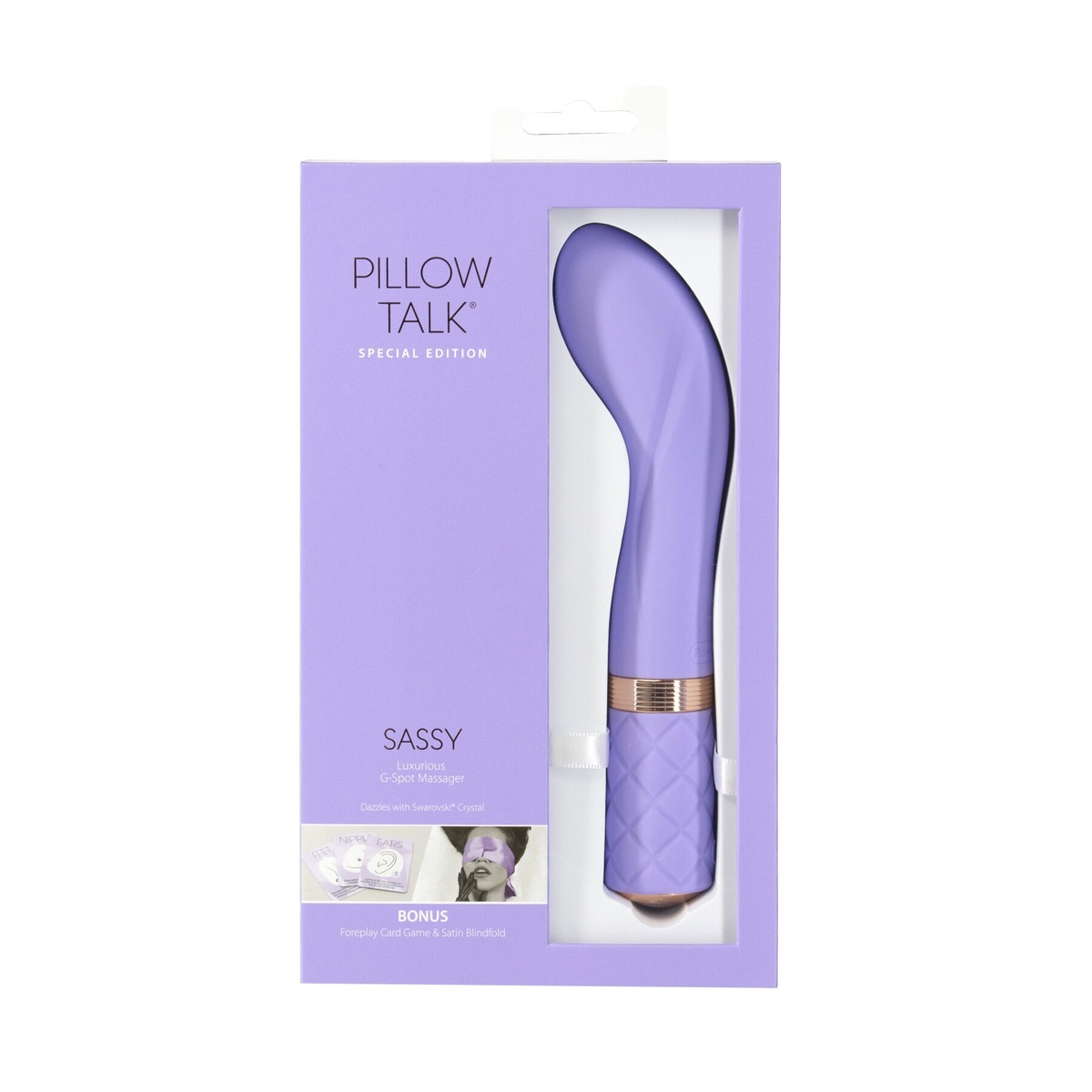 Подарочный набор Pillow Talk Sassy Purple Special Edition, повязка на глаза+игра