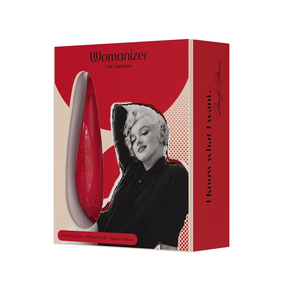 Вакуумний стимулятор клітора Womanizer Marilyn Monroe Vivid Red