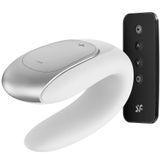 Смарт-вибратор для пар Satisfyer Double Fun с пультом ДУ, белый