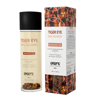 Масажна олія EXSENS Tiger Eye Macadamia (захист з тигровим оком) 100мл, натуральна