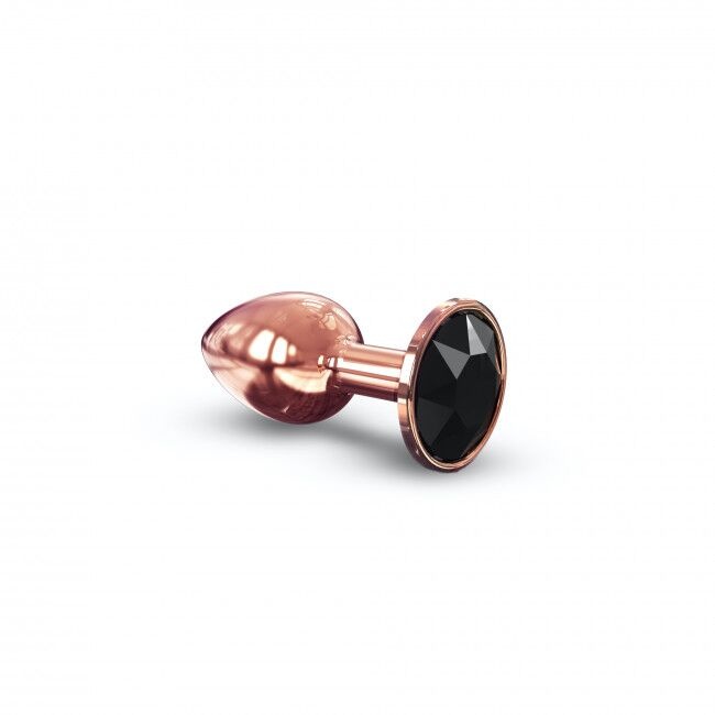 Металева анальна пробка з кристалом Dorcel - Diamond Plug Rose Gold S