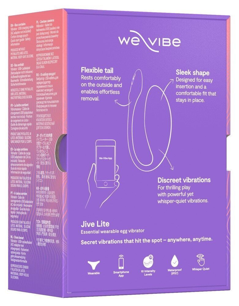 Смарт-виброяйцо We-Vibe Jive Lite Purple, небольшой размер
