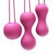 Набір вагінальних кульок Je Joue - Ami Fuchsia, діаметр 3,8-3,3-2,7см, вага 54-71-100гр + подарунок косметичка