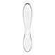 Двусторонний стеклянный дилдо Satisfyer Dazzling Crystal 1 Transparent, очень прочный, без стоппера