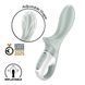 Анальный надувной вибратор Satisfyer Air Pump Booty 3, гибкий ствол