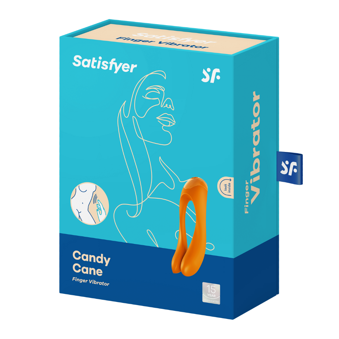 Вибратор на палец Satisfyer Candy Cane Orange