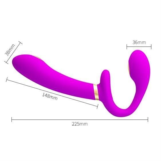 Страпон Pretty Love Thunderbird Harnessfree Stimulator Purple