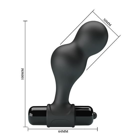 Анальна пробка Mr.Play Silicone Vibrating Anal Plug - 3 см