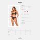 Комплект білизни Obsessive Natilya 2-pcs set, black, бюстгальтер, трусики, XS/S