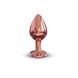 Металева анальна пробка з кристалом Dorcel - Diamond Plug Rose Gold M