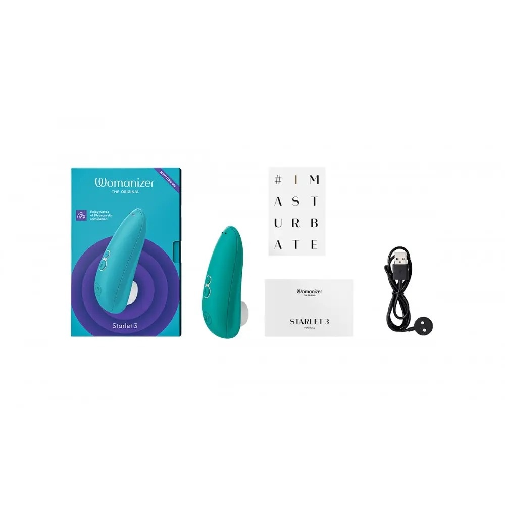 Вакуумний кліторальний стимулятор Womanizer Starlet 3 Turquoise