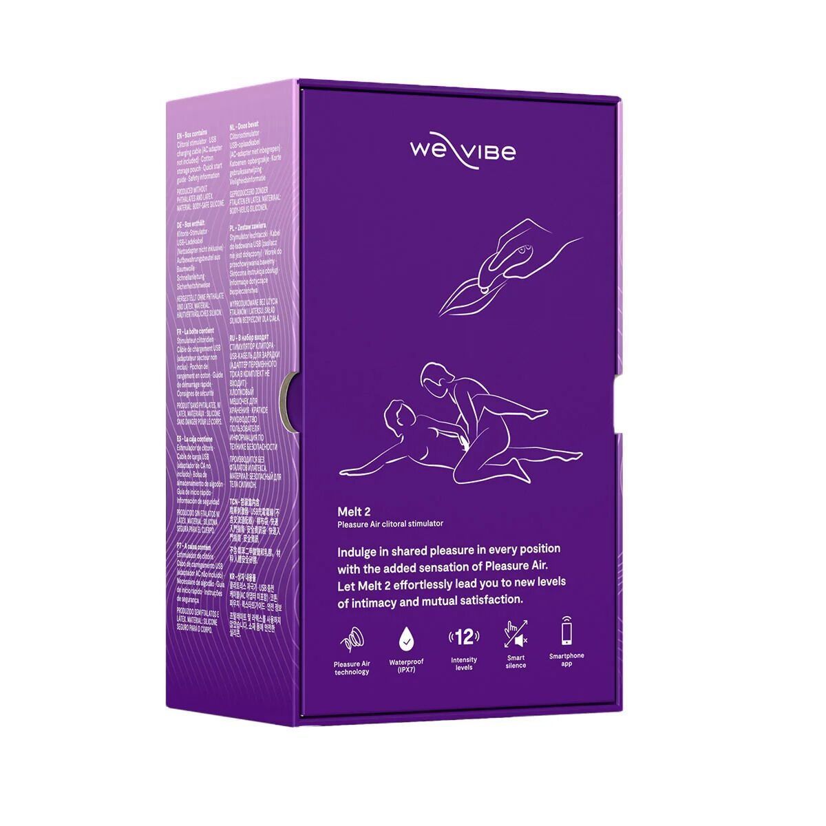 Вакуумный смарт-стимулятор для пар We-Vibe Melt 2 Purple