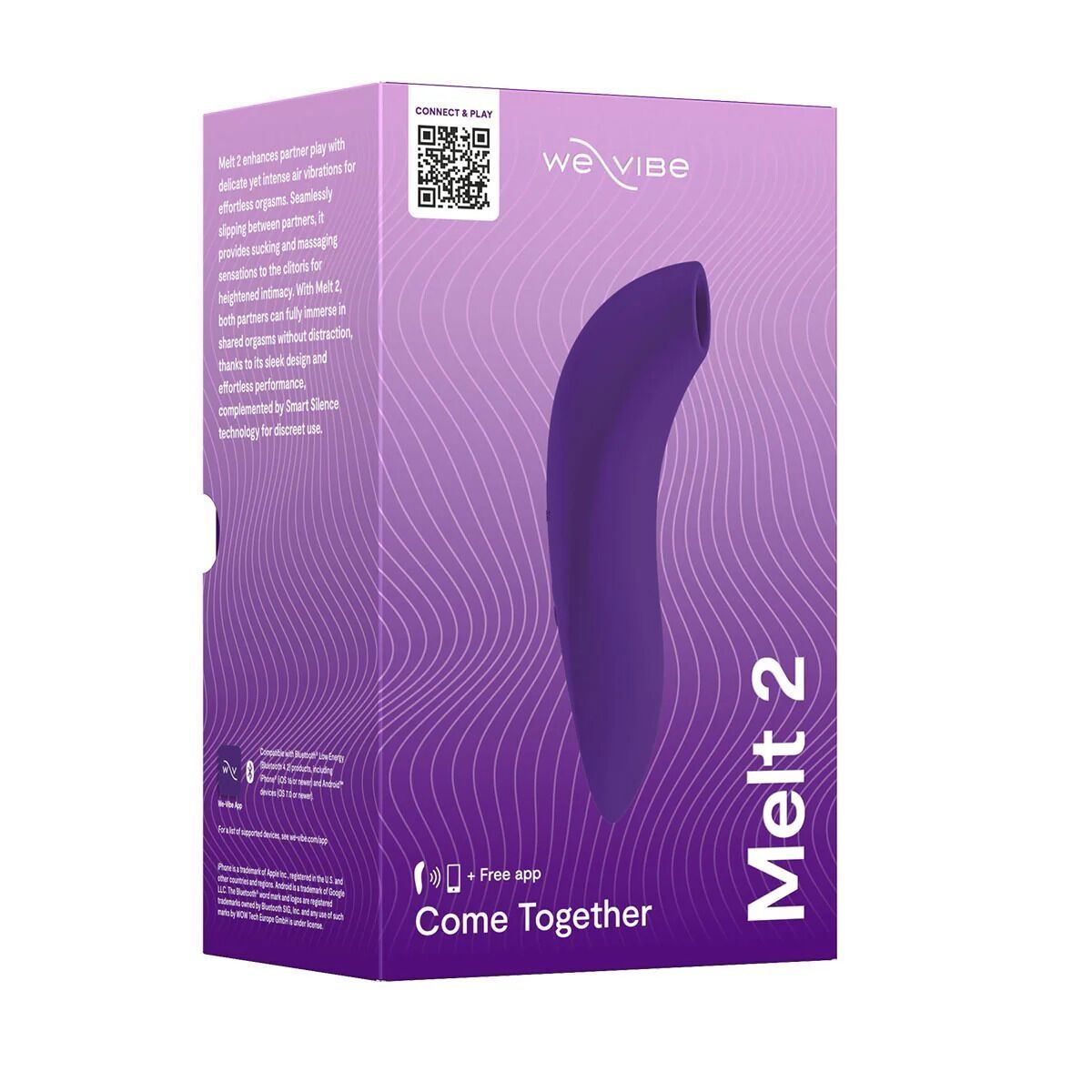 Вакуумный смарт-стимулятор для пар We-Vibe Melt 2 Purple