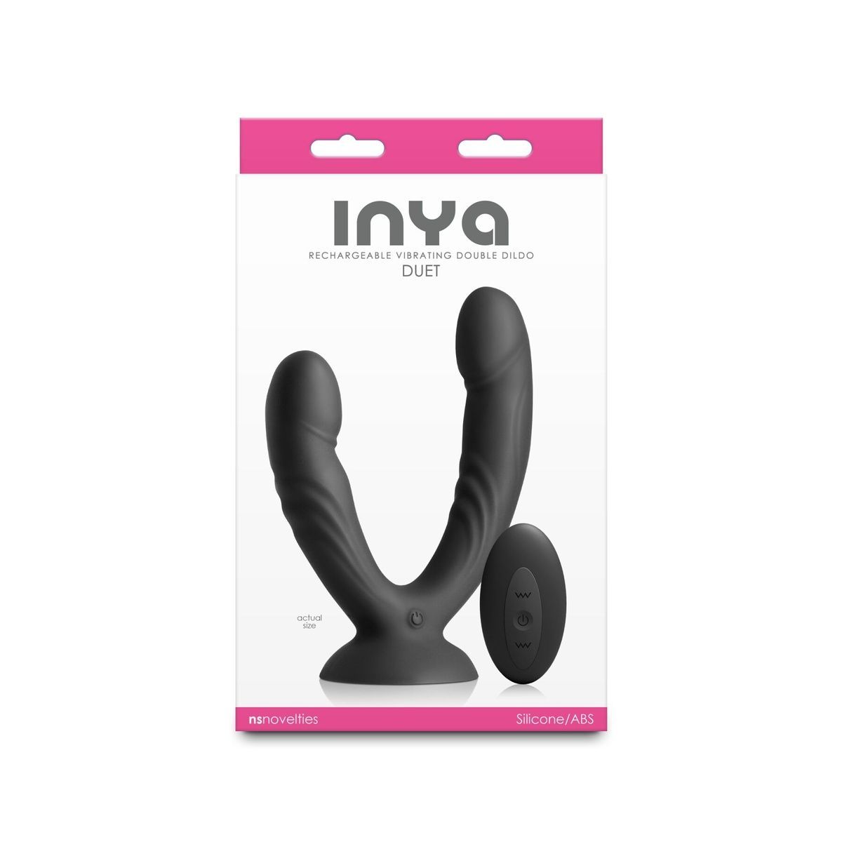 Двойной дилдо с вибрацией NS Novelties INYA - Duet - Black