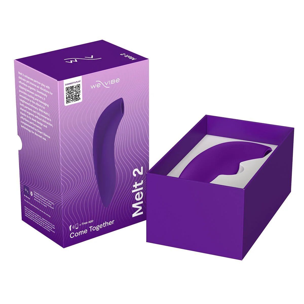 Вакуумный смарт-стимулятор для пар We-Vibe Melt 2 Purple