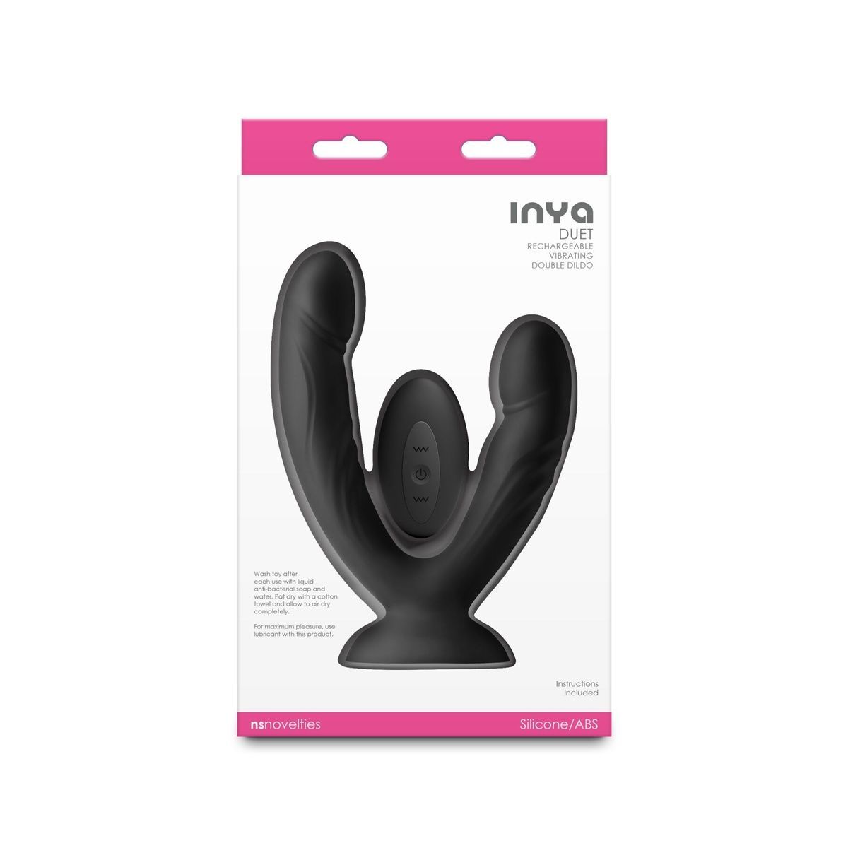 Двойной дилдо с вибрацией NS Novelties INYA - Duet - Black