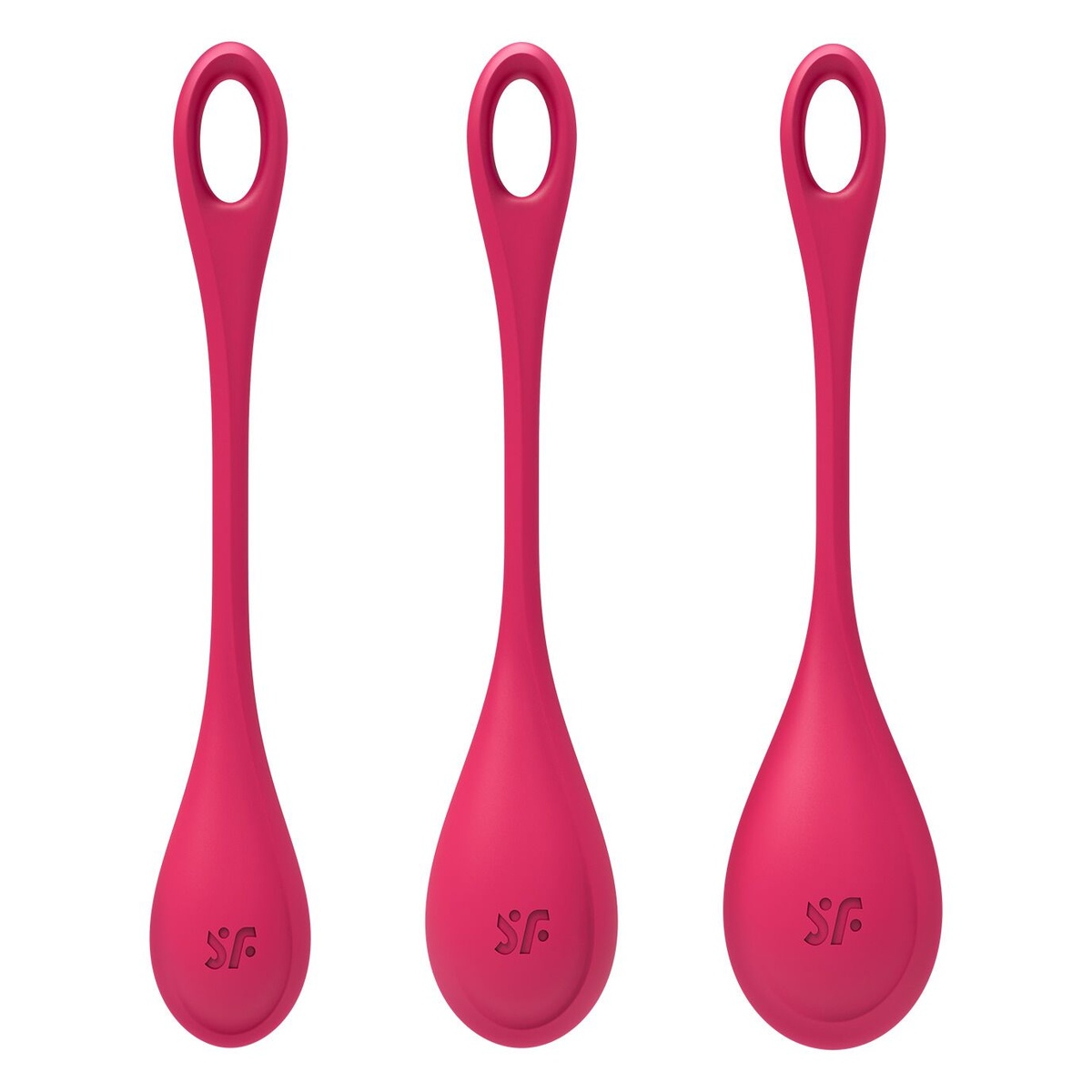 Набір йоні намистин Satisfyer Yoni Power 1 Red,  вага 22-46-74 гр.